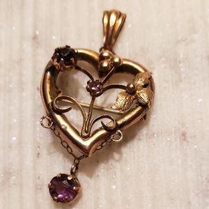 Antique necklace/brooch 9k